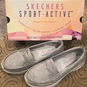 New Ladies Sport-Active Grey Slip on Shoes Size 6.5